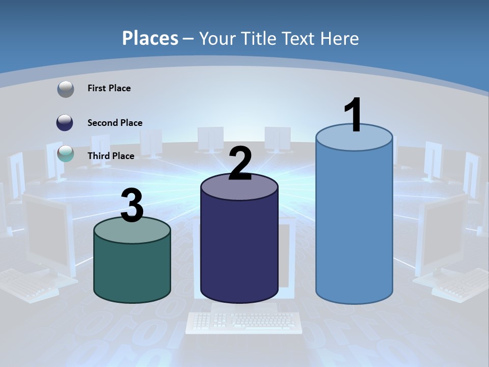 A Laptop Computer Sitting On Top Of A Table PowerPoint Template