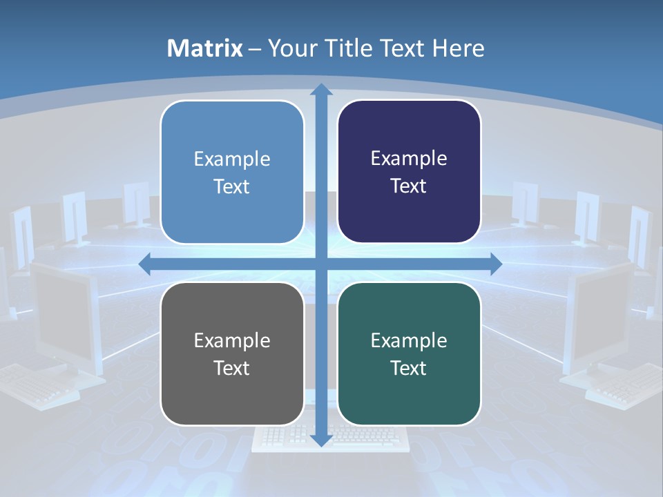 A Laptop Computer Sitting On Top Of A Table PowerPoint Template