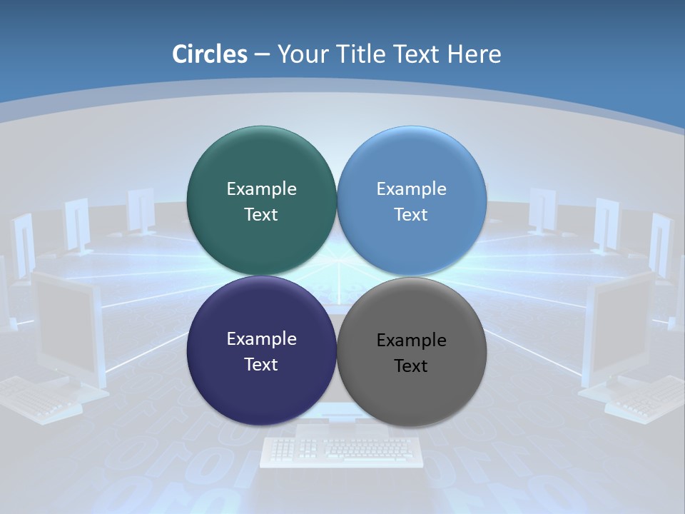 A Laptop Computer Sitting On Top Of A Table PowerPoint Template
