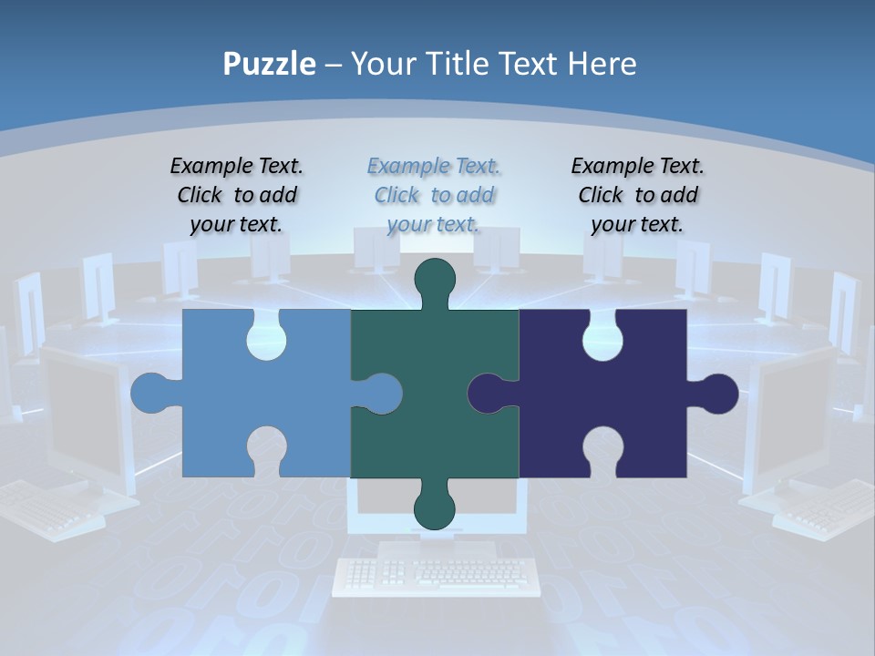 A Laptop Computer Sitting On Top Of A Table PowerPoint Template