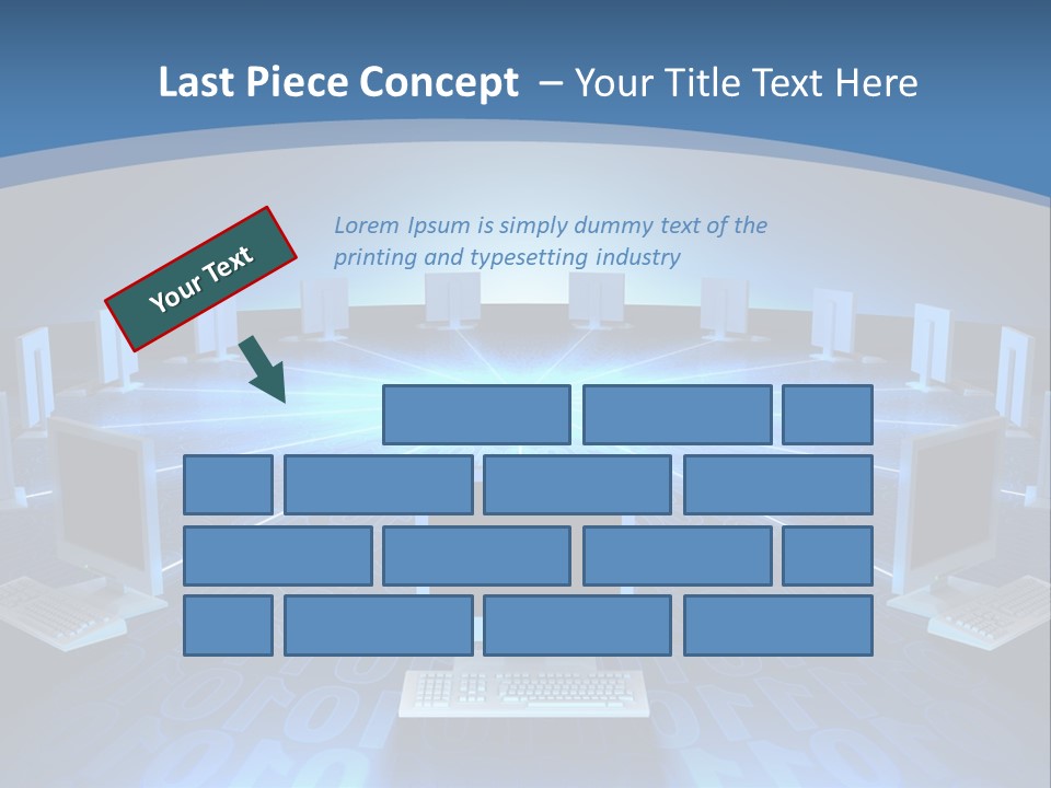A Laptop Computer Sitting On Top Of A Table PowerPoint Template