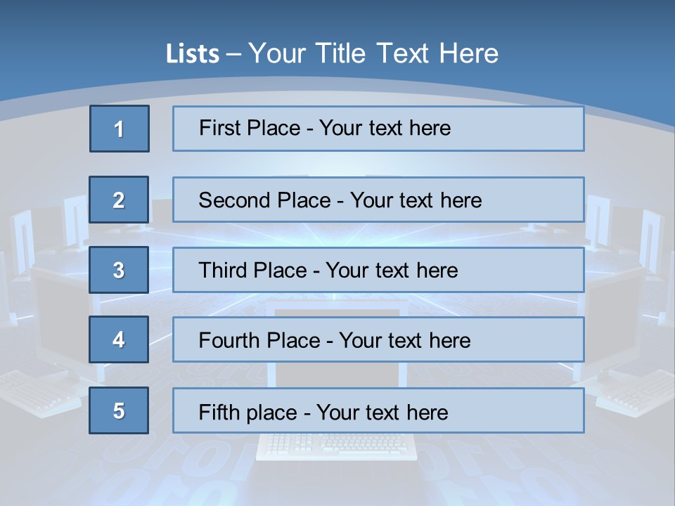 A Laptop Computer Sitting On Top Of A Table PowerPoint Template