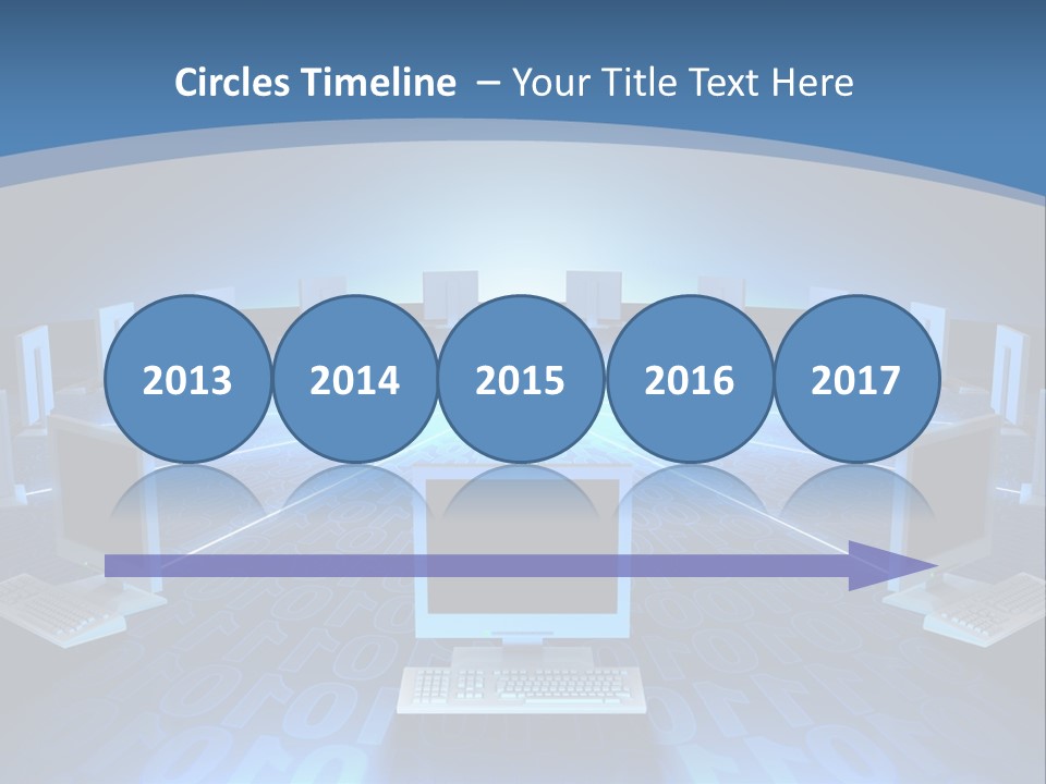 A Laptop Computer Sitting On Top Of A Table PowerPoint Template