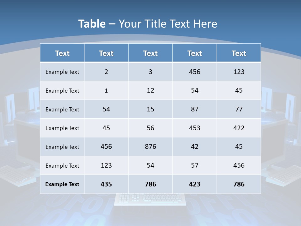 A Laptop Computer Sitting On Top Of A Table PowerPoint Template
