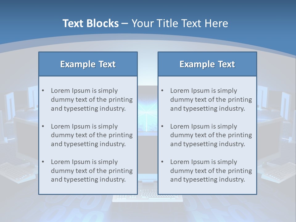 A Laptop Computer Sitting On Top Of A Table PowerPoint Template
