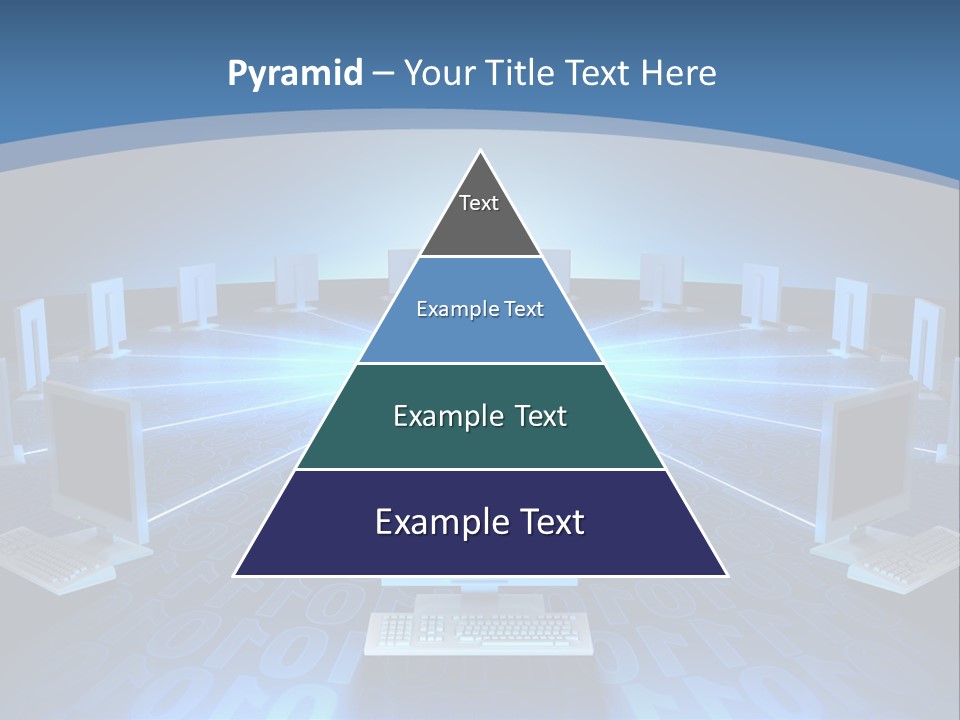 A Laptop Computer Sitting On Top Of A Table PowerPoint Template