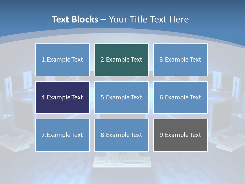 A Laptop Computer Sitting On Top Of A Table PowerPoint Template