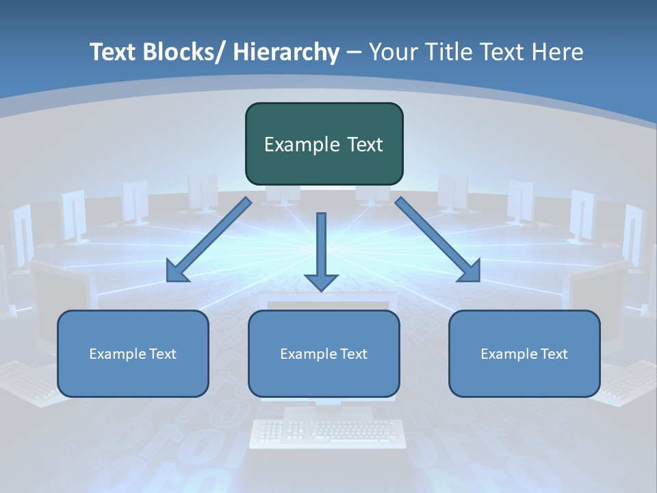 A Laptop Computer Sitting On Top Of A Table PowerPoint Template