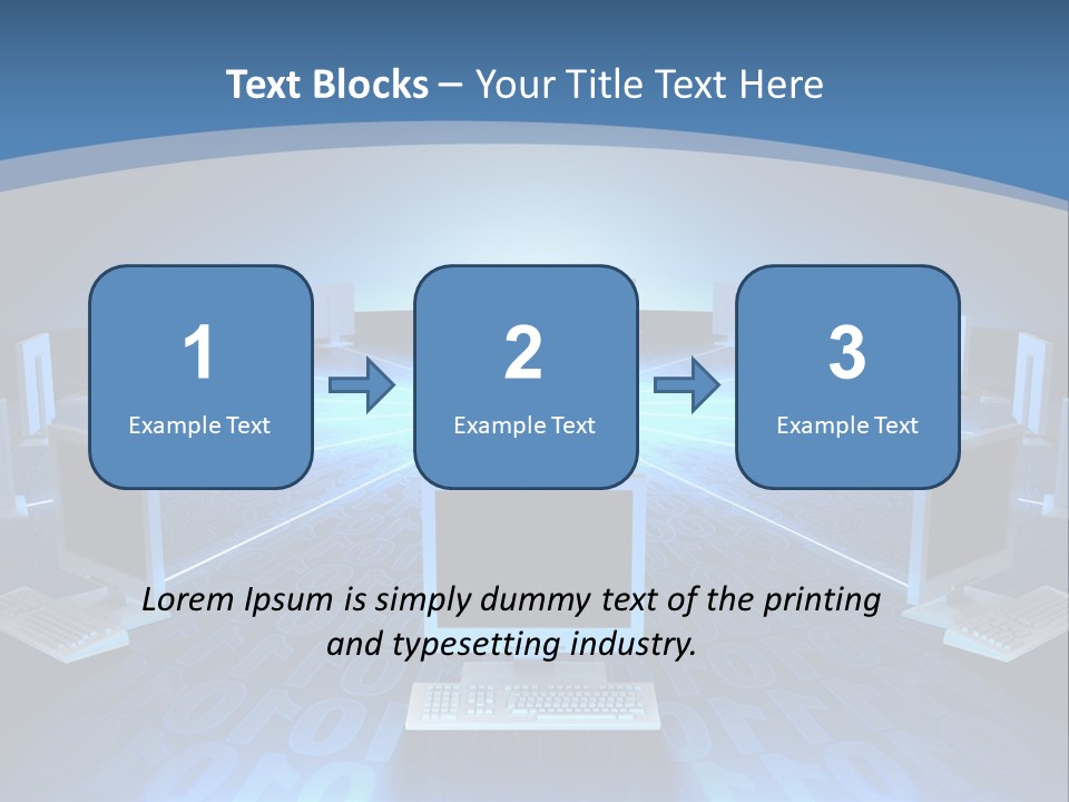 A Laptop Computer Sitting On Top Of A Table PowerPoint Template