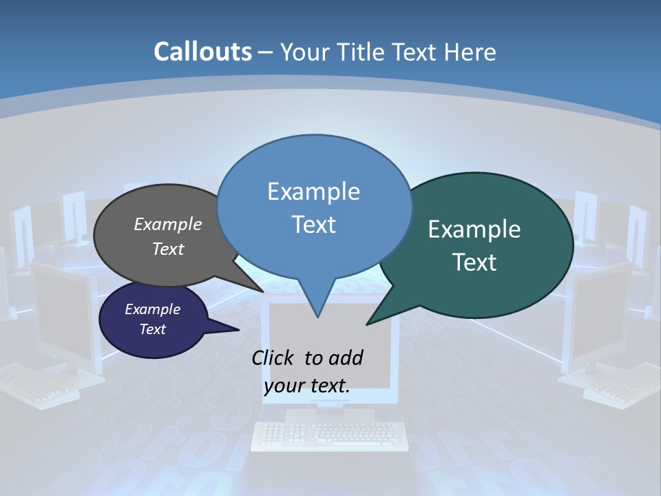 A Laptop Computer Sitting On Top Of A Table PowerPoint Template