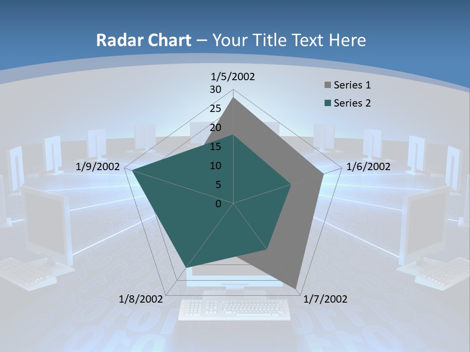 A Laptop Computer Sitting On Top Of A Table PowerPoint Template