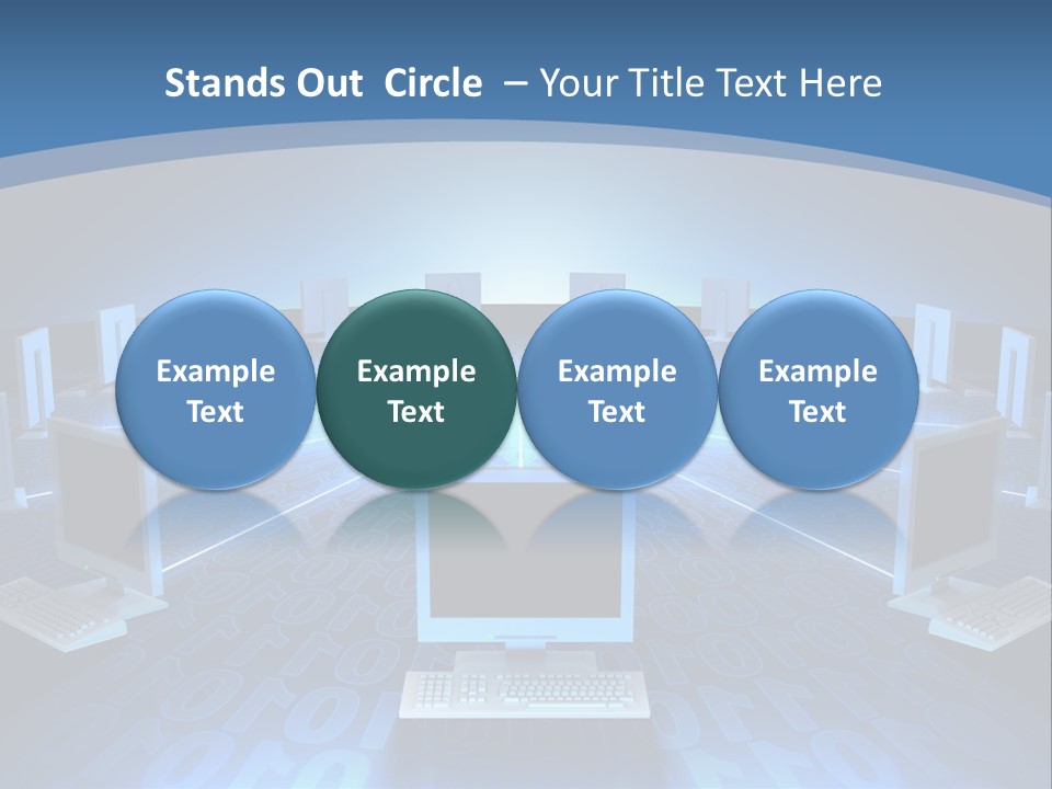 A Laptop Computer Sitting On Top Of A Table PowerPoint Template