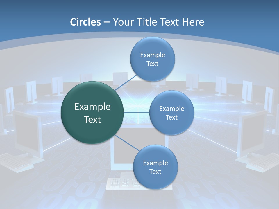 A Laptop Computer Sitting On Top Of A Table PowerPoint Template