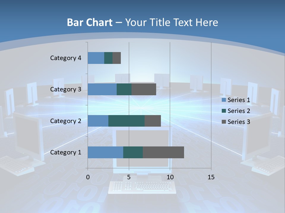 A Laptop Computer Sitting On Top Of A Table PowerPoint Template