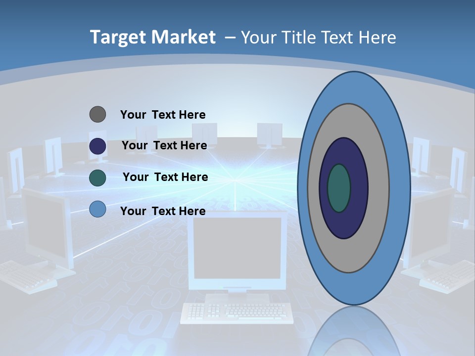 A Laptop Computer Sitting On Top Of A Table PowerPoint Template
