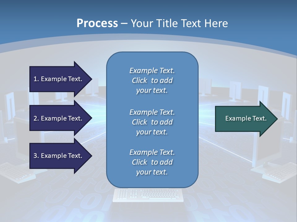 A Laptop Computer Sitting On Top Of A Table PowerPoint Template