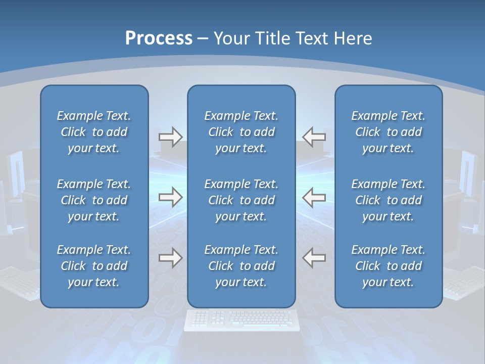 A Laptop Computer Sitting On Top Of A Table PowerPoint Template