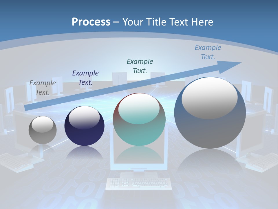 A Laptop Computer Sitting On Top Of A Table PowerPoint Template