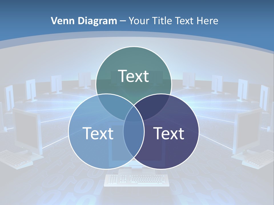 A Laptop Computer Sitting On Top Of A Table PowerPoint Template