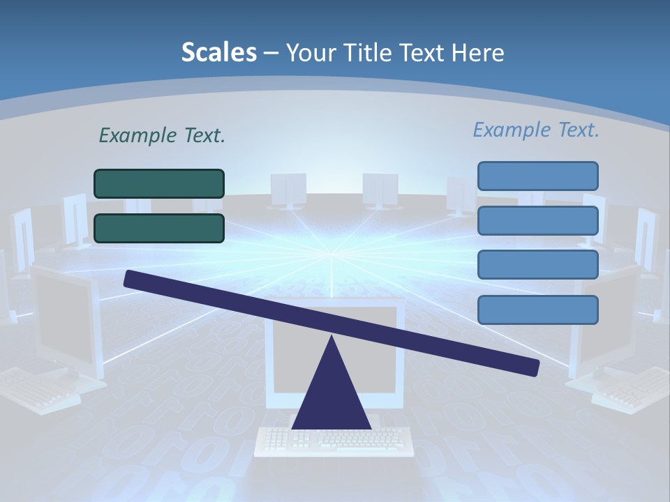 A Laptop Computer Sitting On Top Of A Table PowerPoint Template