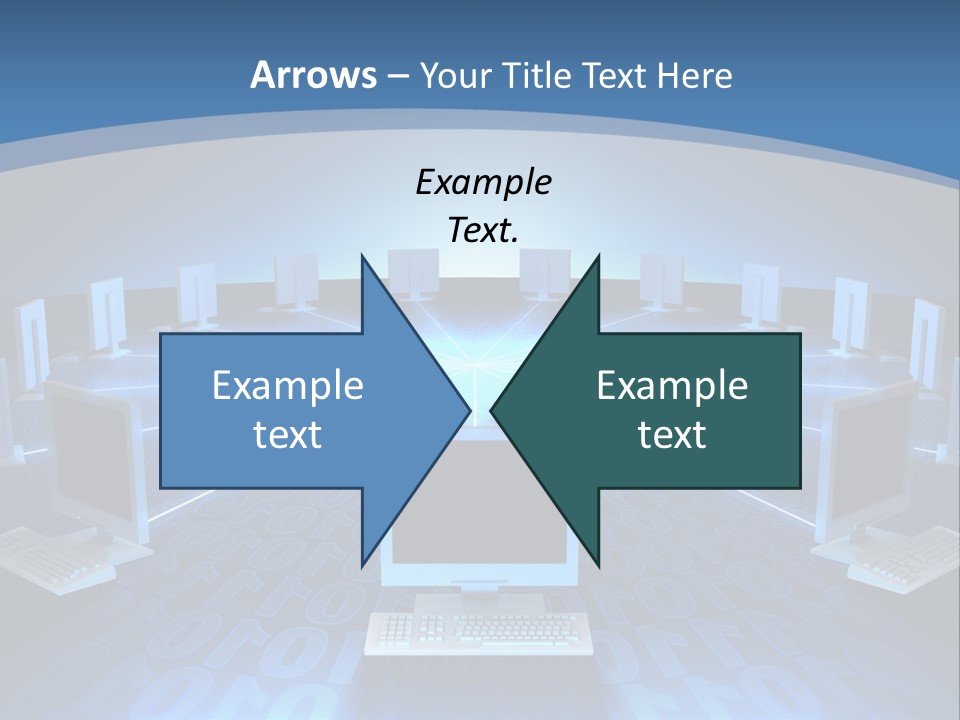 A Laptop Computer Sitting On Top Of A Table PowerPoint Template