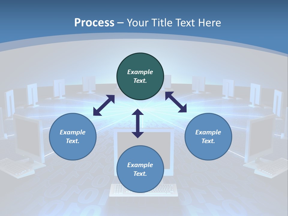 A Laptop Computer Sitting On Top Of A Table PowerPoint Template