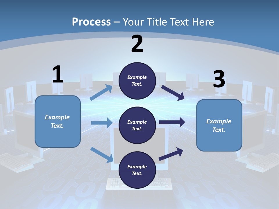 A Laptop Computer Sitting On Top Of A Table PowerPoint Template