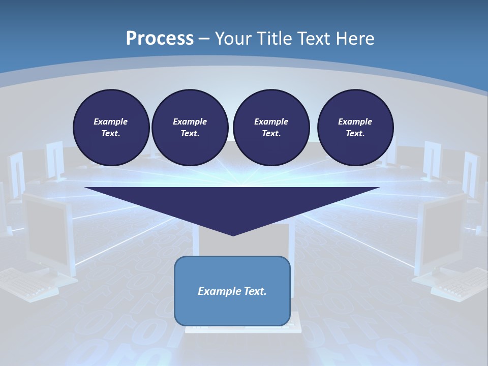A Laptop Computer Sitting On Top Of A Table PowerPoint Template