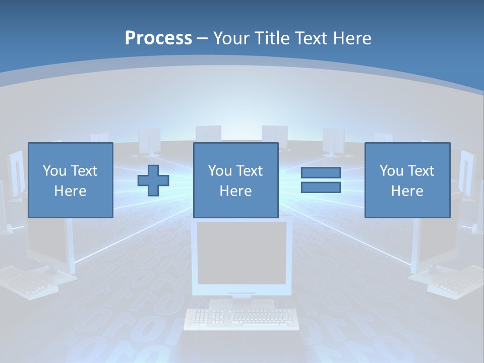 A Laptop Computer Sitting On Top Of A Table PowerPoint Template