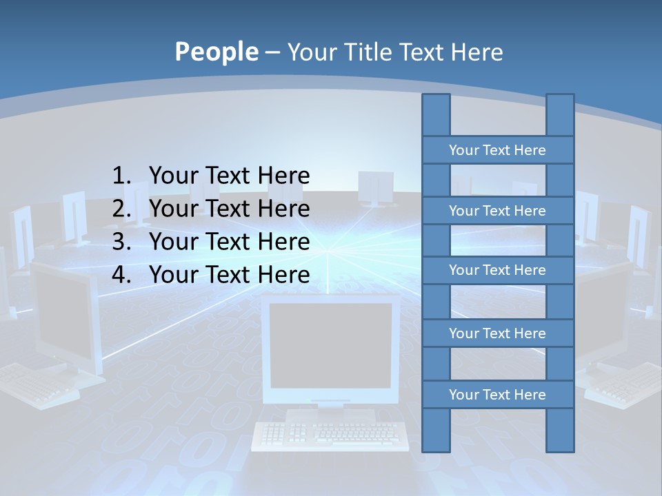 A Laptop Computer Sitting On Top Of A Table PowerPoint Template