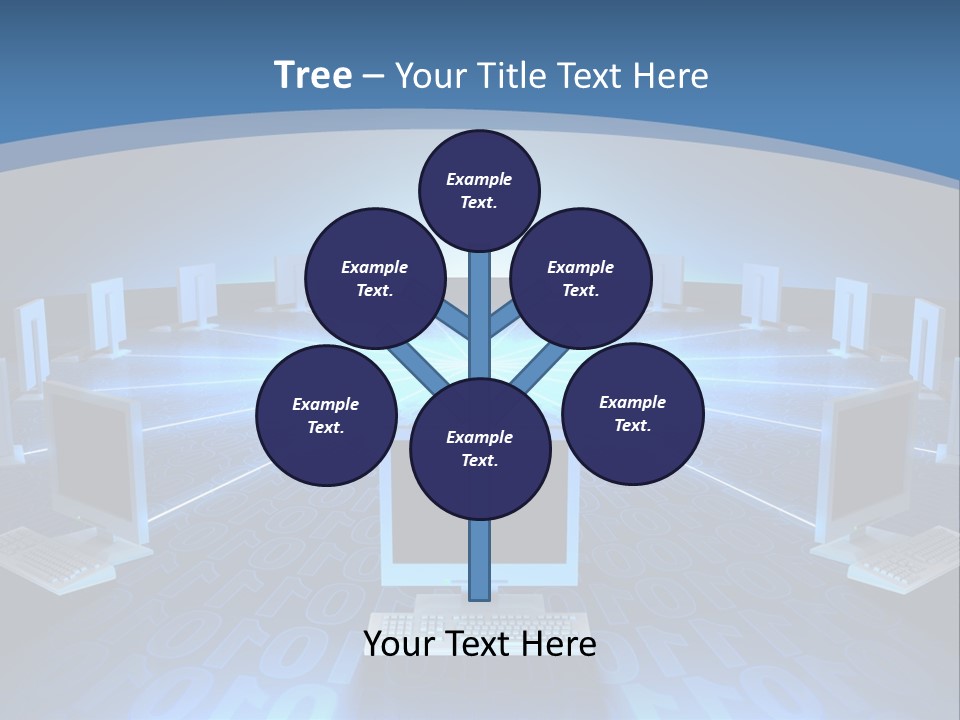 A Laptop Computer Sitting On Top Of A Table PowerPoint Template