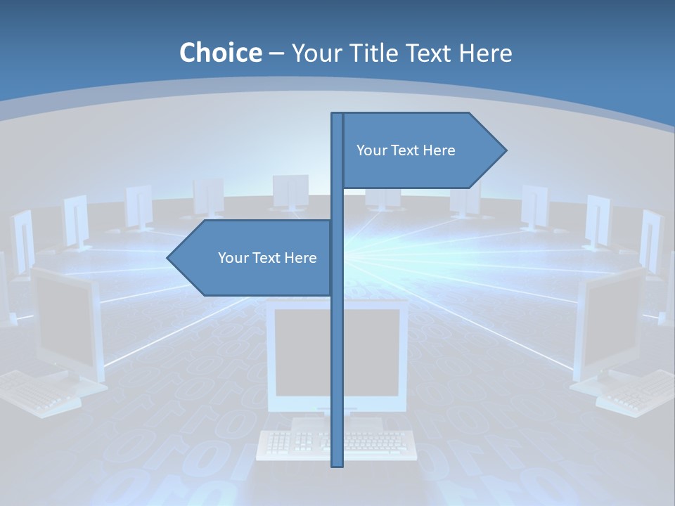 A Laptop Computer Sitting On Top Of A Table PowerPoint Template