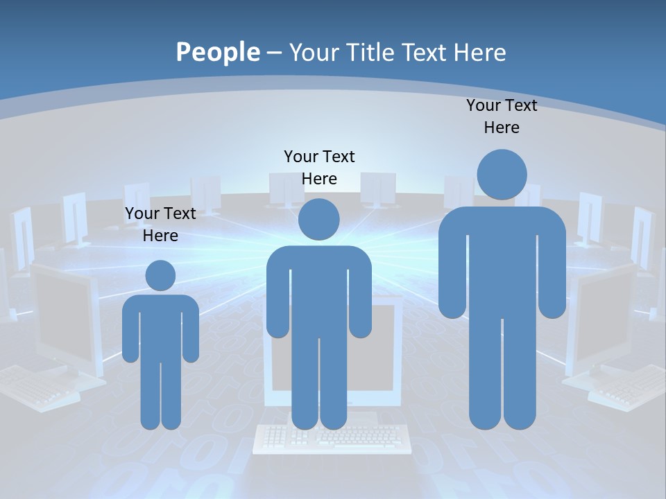 A Laptop Computer Sitting On Top Of A Table PowerPoint Template