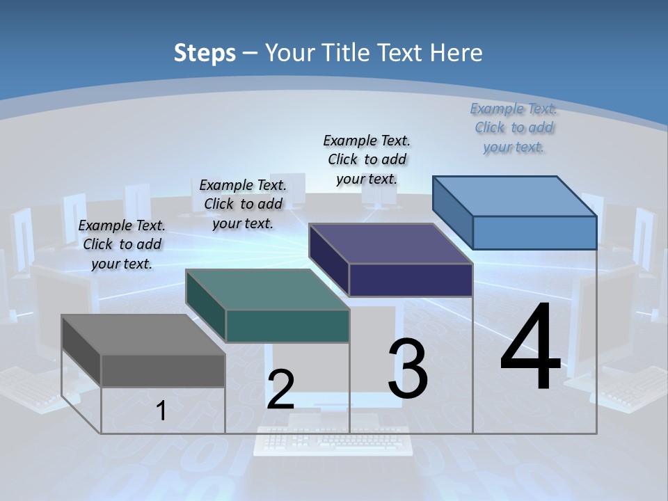A Laptop Computer Sitting On Top Of A Table PowerPoint Template
