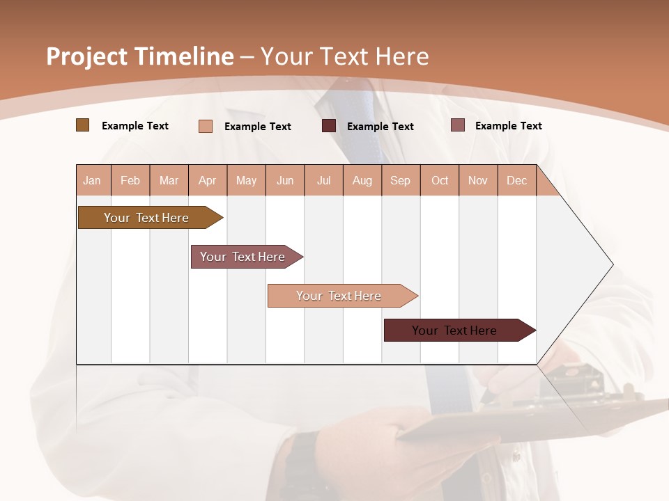 A Man In A Lab Coat Writing On A Clipboard PowerPoint Template