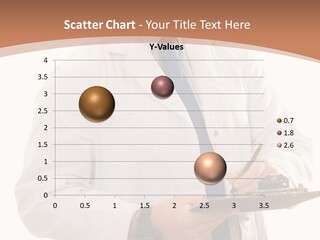 A Man In A Lab Coat Writing On A Clipboard PowerPoint Template