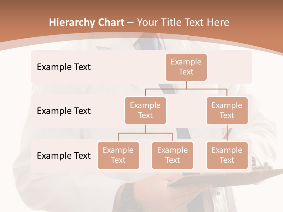 A Man In A Lab Coat Writing On A Clipboard PowerPoint Template