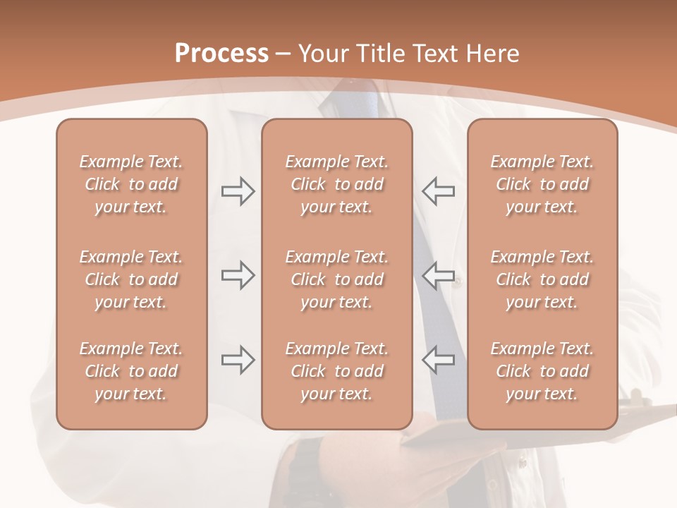 A Man In A Lab Coat Writing On A Clipboard PowerPoint Template