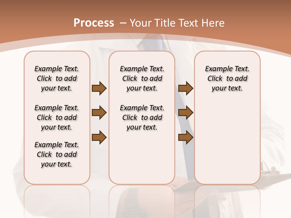 A Man In A Lab Coat Writing On A Clipboard PowerPoint Template
