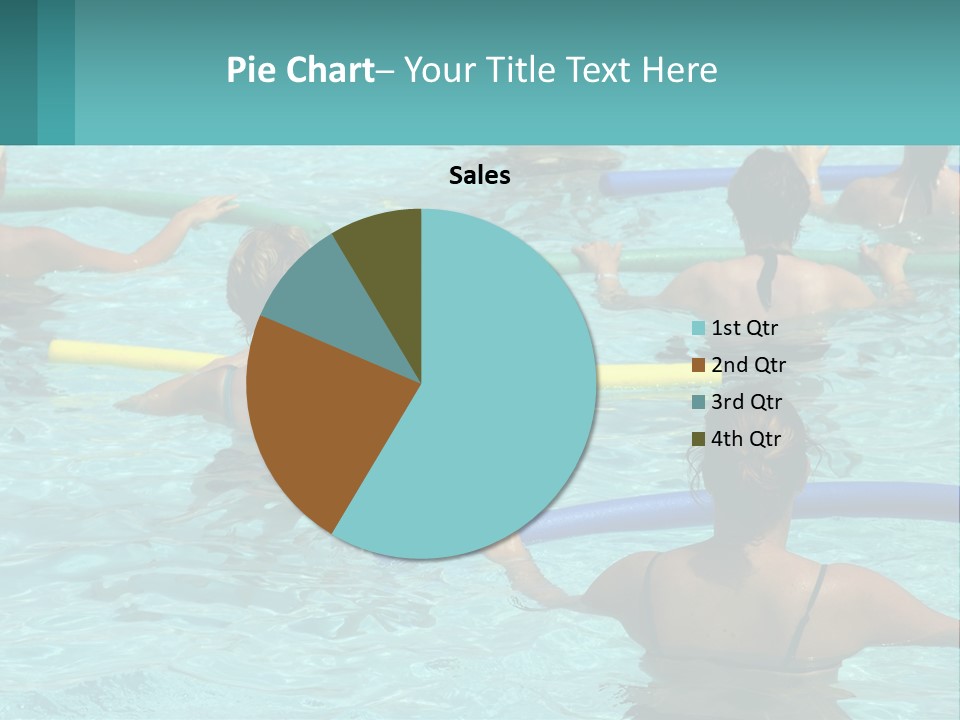 A Group Of People In A Swimming Pool PowerPoint Template