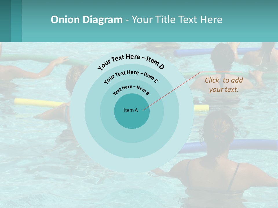 A Group Of People In A Swimming Pool PowerPoint Template