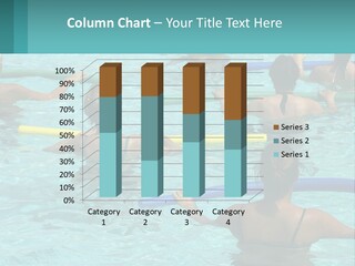 A Group Of People In A Swimming Pool PowerPoint Template