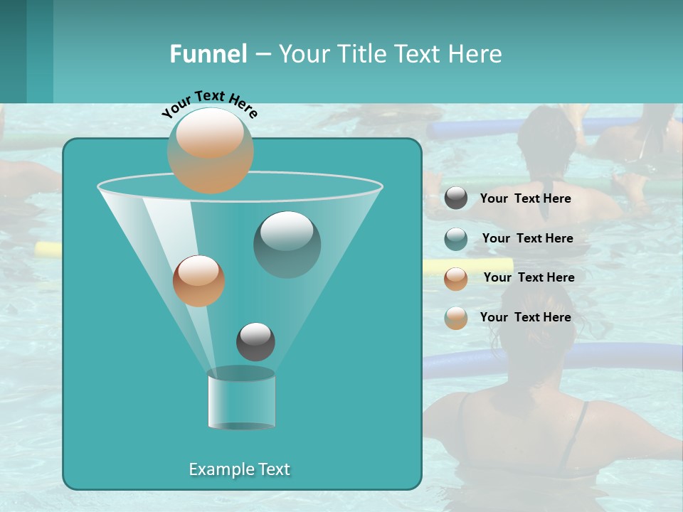 A Group Of People In A Swimming Pool PowerPoint Template