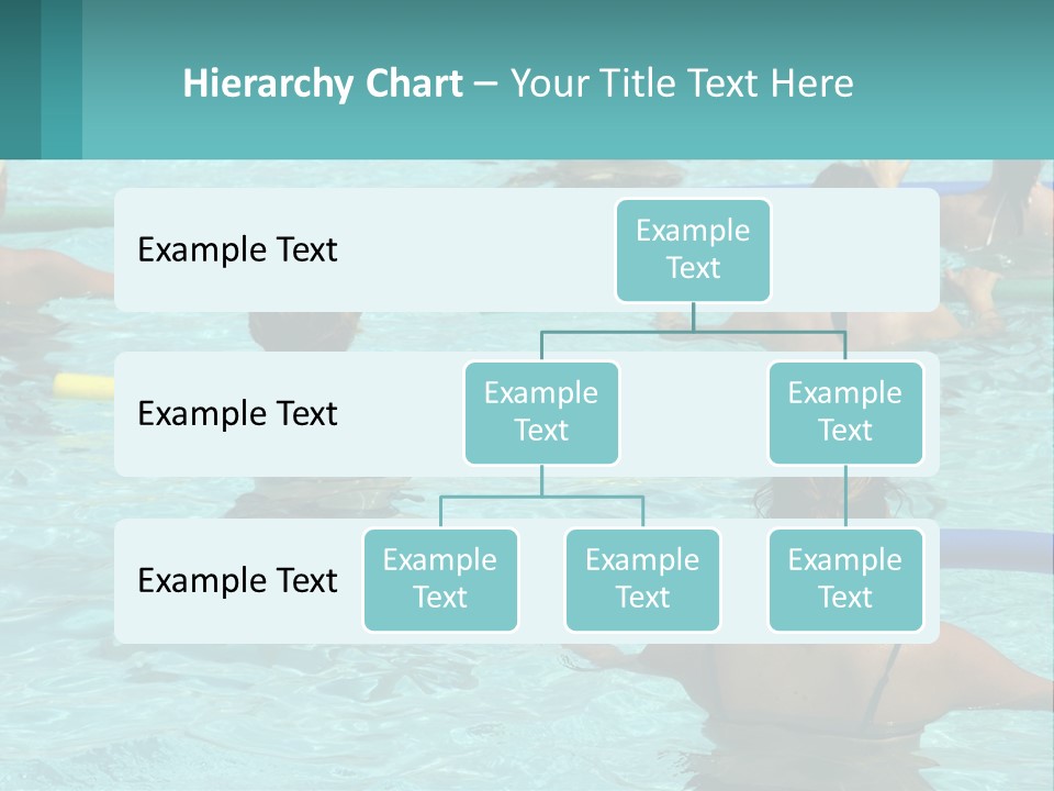 A Group Of People In A Swimming Pool PowerPoint Template