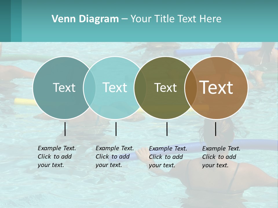 A Group Of People In A Swimming Pool PowerPoint Template