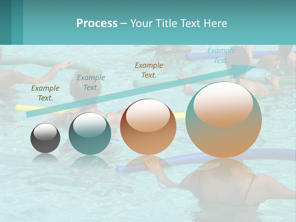 A Group Of People In A Swimming Pool PowerPoint Template