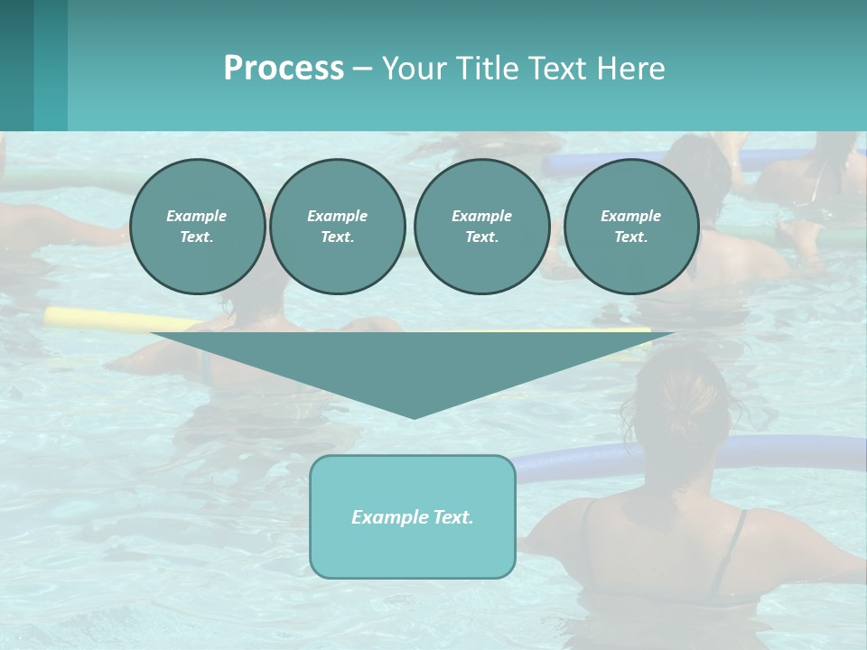 A Group Of People In A Swimming Pool PowerPoint Template