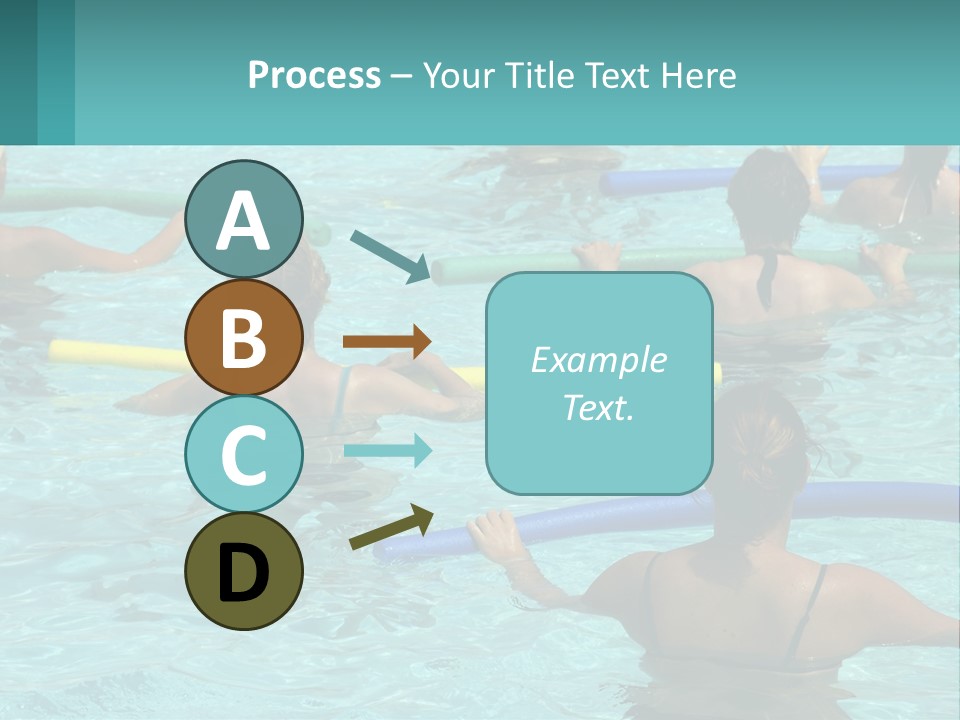 A Group Of People In A Swimming Pool PowerPoint Template