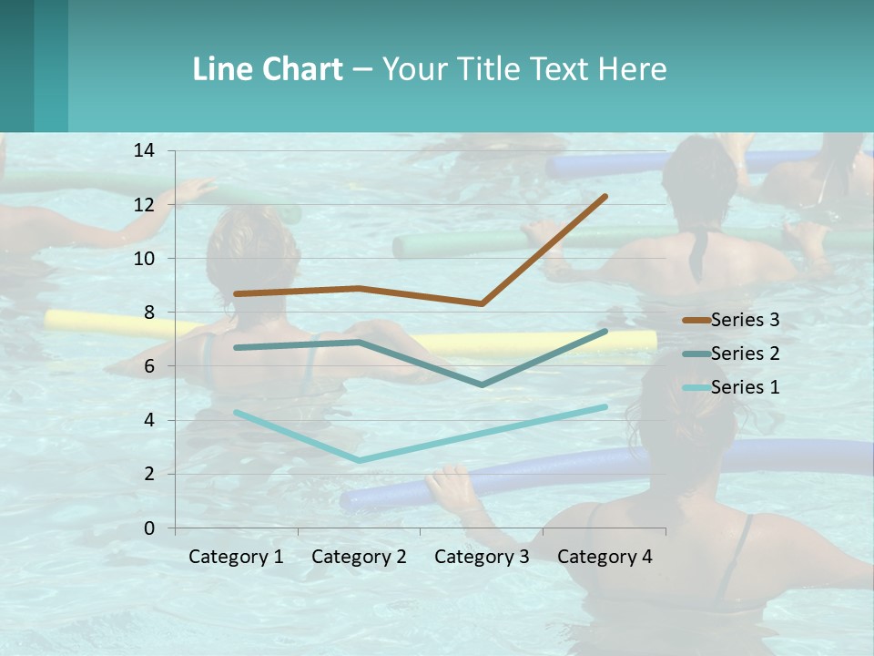 A Group Of People In A Swimming Pool PowerPoint Template