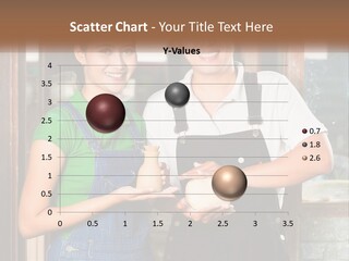 A Man And A Woman Are Holding A Bottle PowerPoint Template